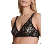 CALIDA Damen Spitzen-BH ohne Bügel Natural Comfort, schwarz, 75C schwarz