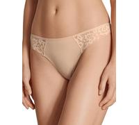 CALIDA String Natural Comfort Lace Damen niedrig geschnitten Supima-Baumwolle Spitzendetails Beige