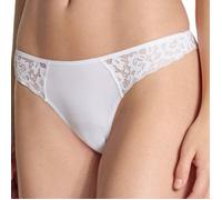 Calida Natural Comfort Lace Thong Weiß Baumwolle Small Damen