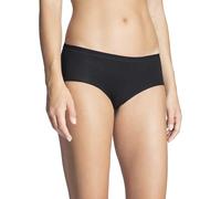 Calida Panty Natural Comfort Damen, niedrig geschnitten, aus hochwertiger Baumwolle, Schwarz XS