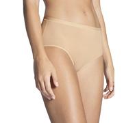 CALIDA Damen Slip - Natural Comfort, High Waist, Natürlicher Glanz, Single Jersey Nude 44/46