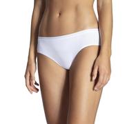 Calida Damen Slip Natural Comfort – Regular Cut, Single Jersey, 92% Baumwolle/8% Elasthan, Weiß L