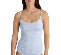CALIDA Natural Comfort Spaghetti-Top Damen, aus hochwertiger Baumwolle, verstellbare Träger Harmony Blue 44-46