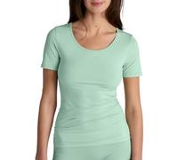 CALIDA Natural Comfort T-Shirt Damen, Rundhalsausschnitt, aus hochwertiger Baumwolle, mit natürlichem Glanz und glattem Griff