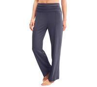 Calida Pyjamahose Natural Loungewear Damen – elastischer Bund, atmungsaktiv – Graystone S