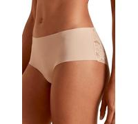 CALIDA Natural Skin Lace Panty Damen, niedrig geschnitten, mit Spitze Rose Teint 40-42