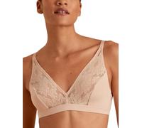 CALIDA Natural Skin Lace Soft-BH Damen | weiche Spitze, seidig weiches Modal und bügelloser Komfort mit verstellbaren Trägern