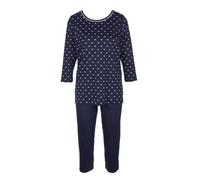 CALIDA Night Lovers 3/4-Pyjama Damen | 3/4-Schlafanzug, besonders weich und angenehm komfortabel für entspannte Nächte