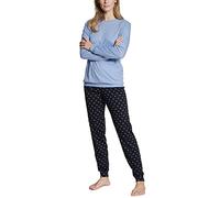 CALIDA - DAMEN Pyjama mit Bündchen - Farbe - dark lapis blue - Größe - L