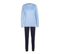 CALIDA Night Lovers Bündchen-Pyjama Damen Dark Lapis Blue 48-50