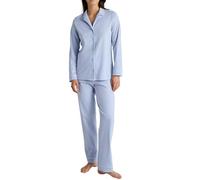 CALIDA Night Lovers Pyjama, durchgeknöpft Damen, aus 100% PIMA-Baumwolle, mit stoffbezogenem Gummibund