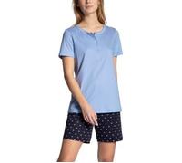 Calida Night Lovers Short Pyjama Blau Baumwolle X-Small Damen
