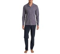 CALIDA Nightwear Xtra Pyjama Herren | durchgeknöpfter Schlafanzug mit Hemdkragen, glatte Single-Jersey-Qualität und lockere Passform