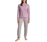 CALIDA Orient Dreams Bündchen-Pyjama Damen, aus 100% Supima-Baumwolle