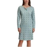 Calida Ornament Nights Long Sleeve Nightdress Blau Muster Baumwolle Small Damen