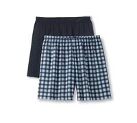 CALIDA Herren Boxershorts, 2er-Pack Benefit, blau, S cosmos