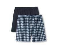 CALIDA Prints Benefit Boxershorts Herren, im Doppelpack, mit überzogenem Bund