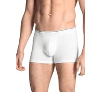 Boxershorts CALIDA "Pure & Style" Gr. M (50), 3 St., weiß Herren Unterhosen Herrenwäsche Boxer Brief im attraktiven 3er-Pack (94417327-M)