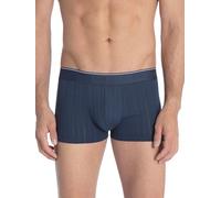 Boxershorts CALIDA "Pure & Style", Herren, Gr. S (46/48), blau (indigo mood), Single Jersey, Obermaterial: 94% Baumwolle, 6% Elasthan, unifarben, normal, Unterhosen, im attraktiven 3er-Pack (13001040-