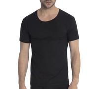 Calida T-Shirt Pure & Style Rundhals Baumwolle, atmungsaktiv, schnelltrocknend Herren Schwarz 58-60