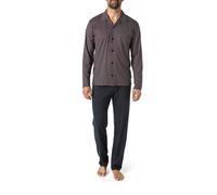 CALIDA Pyjama Herren Jersey-Baumwolle blau gemustert, M