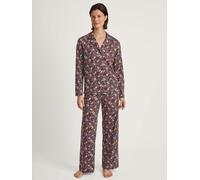 CALIDA African Dreams Pyjama, durchgeknöpft Damen, aus 100% Supima Baumwolle