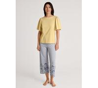 Calida Pyjama-Oberteil in Gelb - Größe S | Damen Loungewear