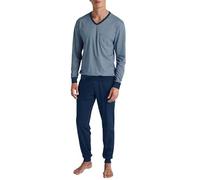 CALIDA Relax Choice Bündchen-Pyjama Herren, 100% Swiss+Cotton-Baumwolle, pflegeleicht