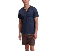 Calida Relax Choice Cotton Short Pyjamas Dunkelblau Baumwolle Medium Herren