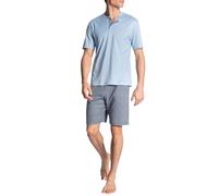 CALIDA Bodywear Kurz-Pyjama Relax Choice Herren – 100% Supima-Baumwolle, stoffbezogener Gummibund