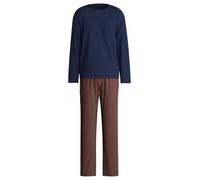 Calida Bodywear Pyjama Relax Choice 1 – 100% Swiss-Cotton-Baumwolle, Dunkelblau, Large, Herren