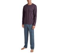 CALIDA Relax Comfy Pyjama, lang Herren, aus 100% Dicker Baumwolle
