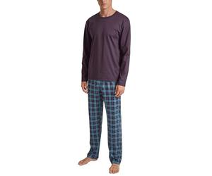 CALIDA Relax Comfy Pyjama, lang Herren, aus 100% Dicker Baumwolle