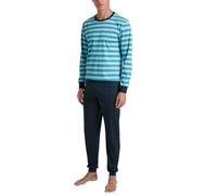 CALIDA Relax Enjoy Bündchen-Pyjama Herren, extraglatte Fein-Interlock-Baumwolle