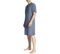 Calida Nachthemd Relax Imprint Herren – 100% Baumwolle, Knopfleiste – Gr. S