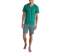 CALIDA Relax Imprint Kurz-Pyjama Herren, aus 100% Baumwolle, pflegeleicht, elastisch und formstabil, in Single Jersey