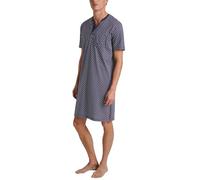 CALIDA Relax Imprint Herren-Nachthemd Herren, aus 100% Baumwolle, mit Knopfleiste