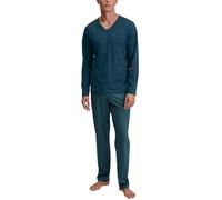 CALIDA Relax Imprint Pyjama, lang Herren, aus 100% Baumwolle, pflegeleicht, elastisch und formstabil, in Single Jersey