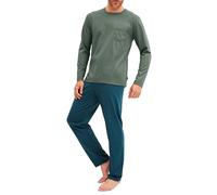 CALIDA Pyjama Relax Imprint Herren lang – 100% Baumwolle, Single Jersey, pflegeleicht