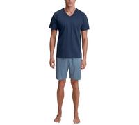 Shorty CALIDA "Relax Streamline 1", Herren, Gr. XL (56), blau (insignia blau), Interlock, Obermaterial: 100% Baumwolle, Homewear-Sets (22382440-XL) insignia blau