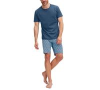 CALIDA Relax Streamline Kurz-Pyjama Herren Atlantic Blue 46-48