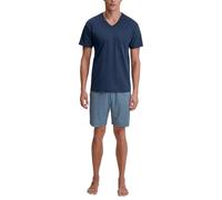 Shorty CALIDA "Relax Streamline 1", Herren, Gr. XXL (58/60), blau (insignia blau), Interlock, Obermaterial: 100% Baumwolle, Homewear-Sets (22382440-XXL) insignia blau