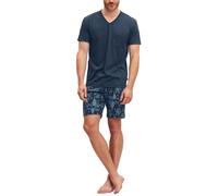 CALIDA Relax Streamline Kurz-Pyjama Herren Night Shadow 58-60