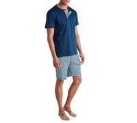 CALIDA Relax Streamline Kurz-Pyjama Herren Pottery Blue 46-48