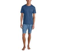 CALIDA Relax Superlight Kurz-Pyjama Herren, aus 100% extraleichter Supima Baumwolle, atmungsaktiv und temperaturausgleichend