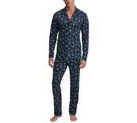 CALIDA Relax Swiss Resort Pyjama, durchgeknöpft Herren, aus 100% Baumwolle Dark Sapphire 50