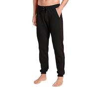Calida Loungejogginghose Remix Basic, Jersey-Baumwolle, Schwarz, mit Seitentaschen, Herren