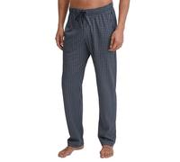 Pyjamahose CALIDA "Remix Basic Sleep", Herren, Gr. L (52/54), N-Gr, blau (schwarz sapphire), Single Jersey, Obermaterial: 100% Baumwolle, casual, bequem lang, Hosen, lockerer gerader Schnitt, Gummibun