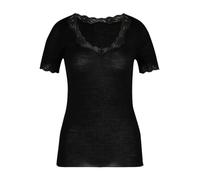 CALIDA Richesse Lace T-Shirt Damen | Kurzarm-Shirt, temperaturausgleichend, angenehm leicht und mit edler Spitze
