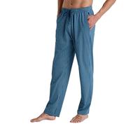 CALIDA RMX Sleep Hose Herren, aus 100% Baumwolle, mit Seitentaschen, Ocean Blue, 58-60